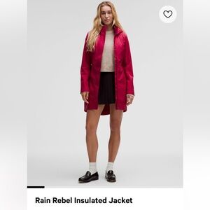 Women’s Lululemon Pink Rain Rebel Insulated Jacket